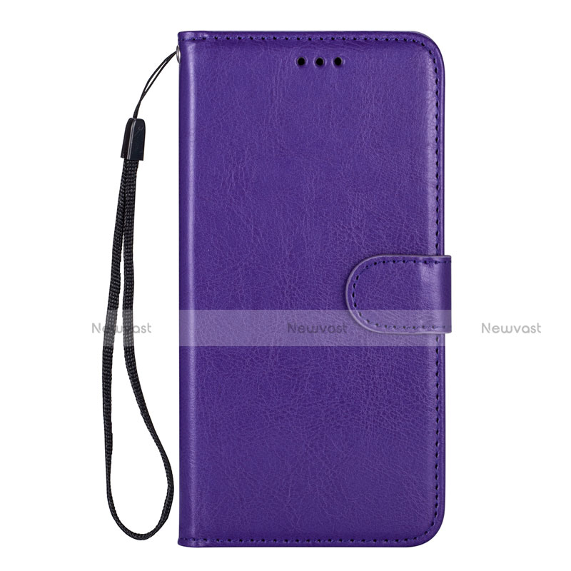 Leather Case Stands Flip Cover L05 Holder for Samsung Galaxy S20 Ultra 5G Purple