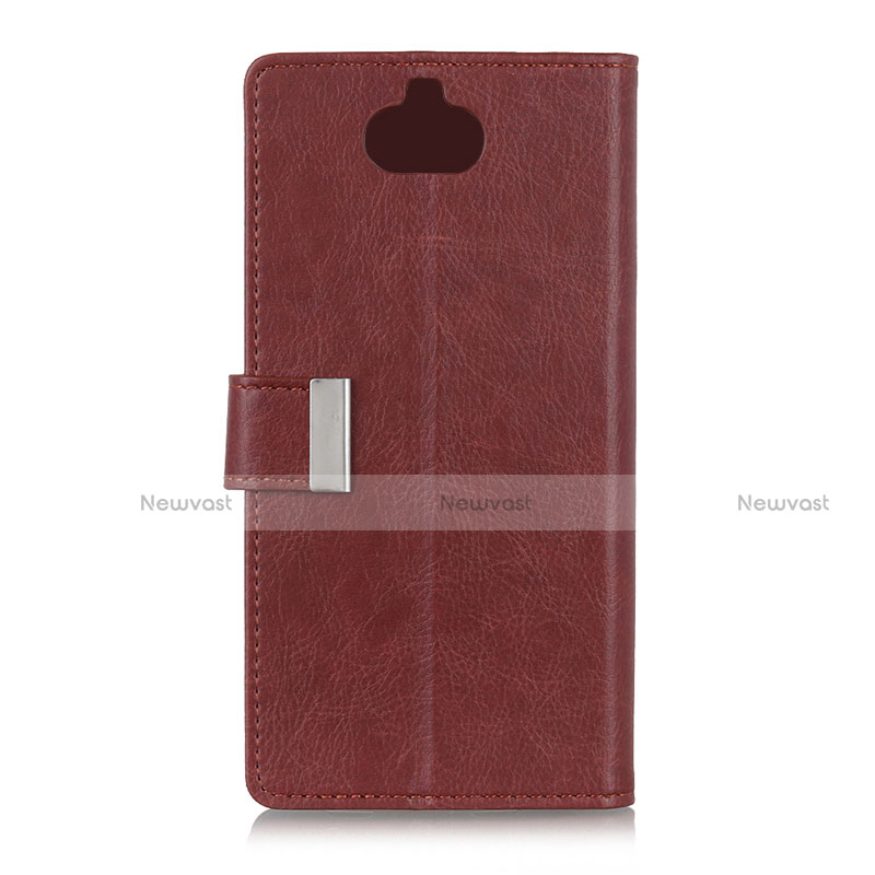 Leather Case Stands Flip Cover L05 Holder for Sony Xperia 8 Lite