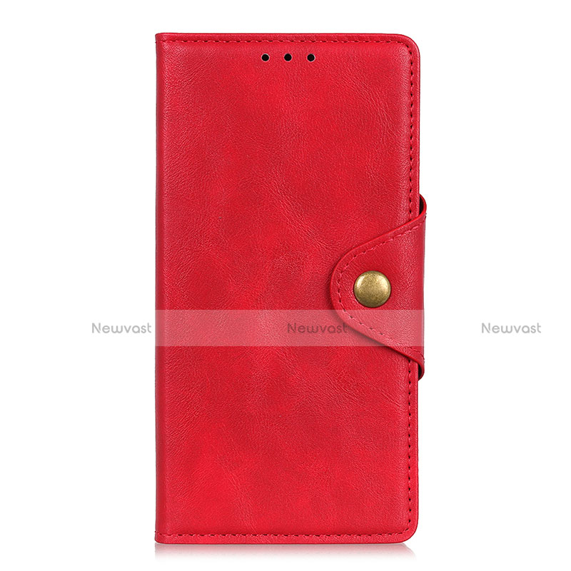 Leather Case Stands Flip Cover L05 Holder for Vivo V20 SE Red