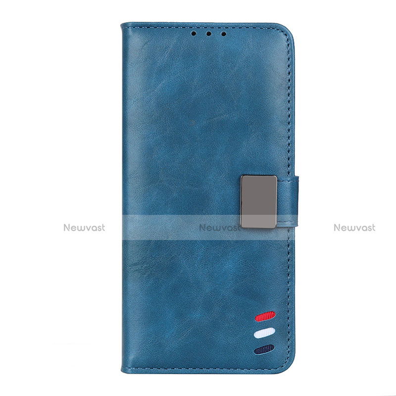 Leather Case Stands Flip Cover L05 Holder for Xiaomi Mi 10T 5G Blue