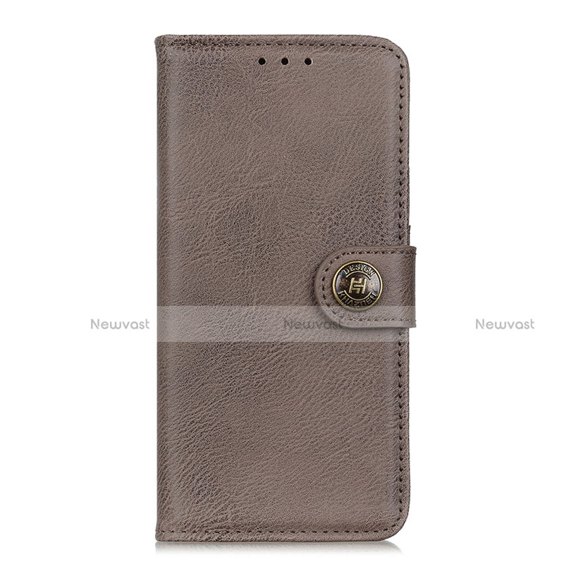 Leather Case Stands Flip Cover L05 Holder for Xiaomi Poco X3 NFC Gray