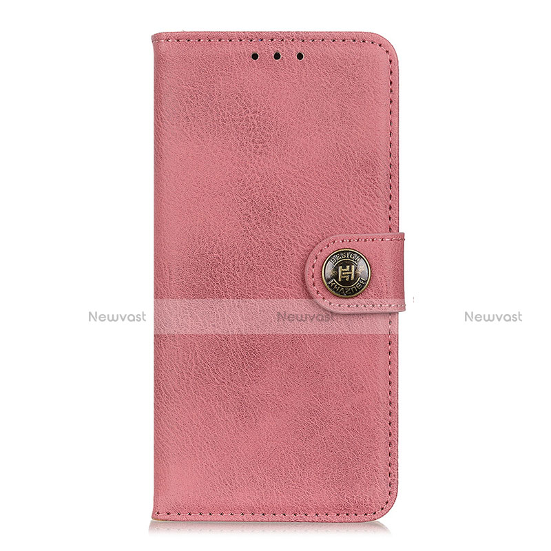 Leather Case Stands Flip Cover L05 Holder for Xiaomi Poco X3 NFC Pink