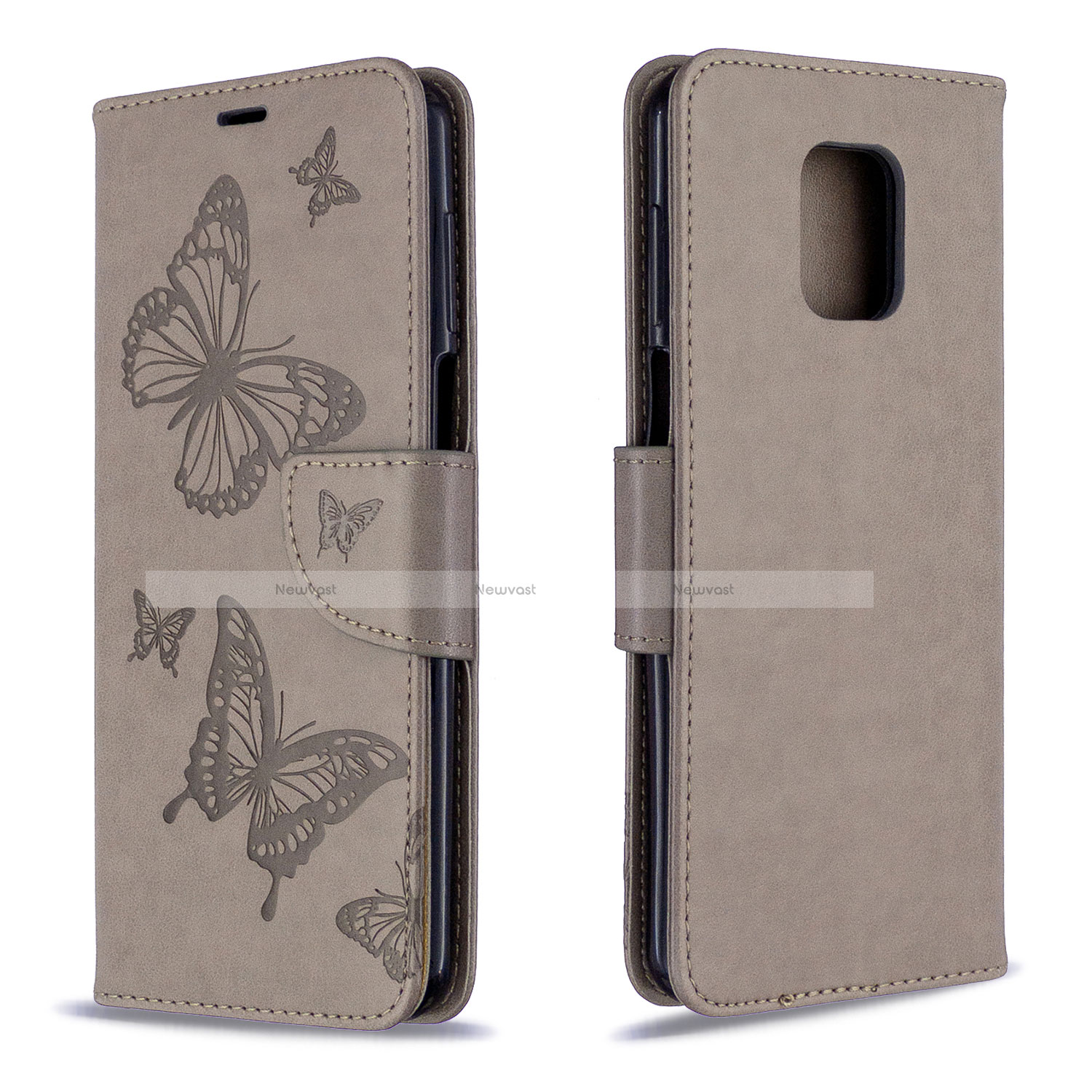 Leather Case Stands Flip Cover L05 Holder for Xiaomi Redmi Note 9S