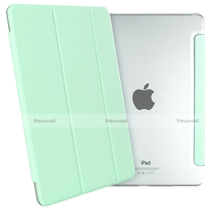 Leather Case Stands Flip Cover L06 for Apple iPad Mini 2 Green