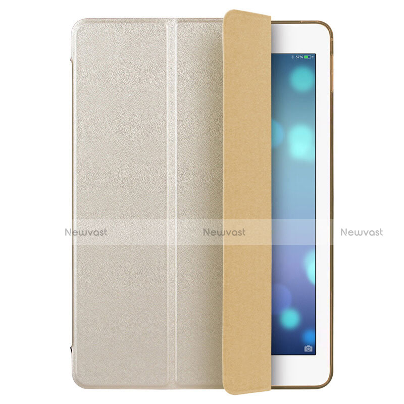 Leather Case Stands Flip Cover L06 for Apple iPad Mini 3 Gold