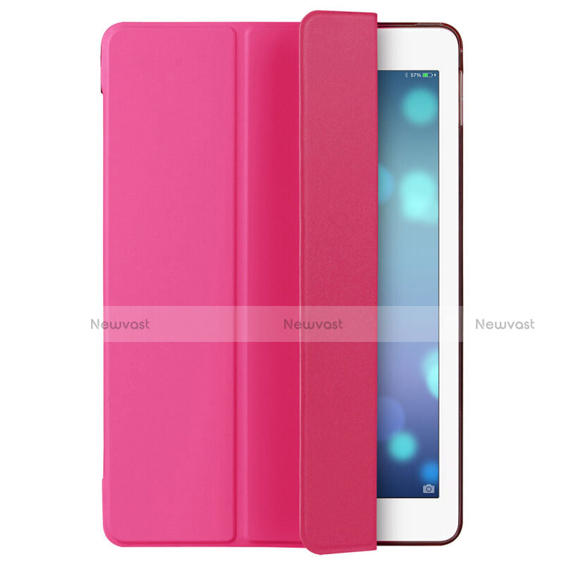 Leather Case Stands Flip Cover L06 for Apple iPad Mini 3 Hot Pink