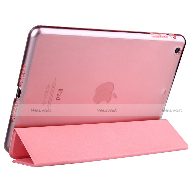 Leather Case Stands Flip Cover L06 for Apple iPad Mini 3 Pink