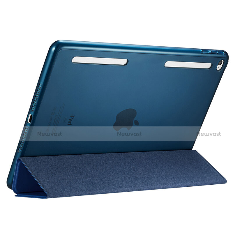 Leather Case Stands Flip Cover L06 for Apple iPad Mini 4 Blue