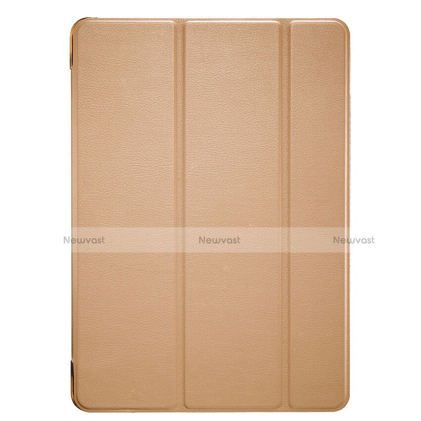 Leather Case Stands Flip Cover L06 for Apple iPad Mini 4 Brown