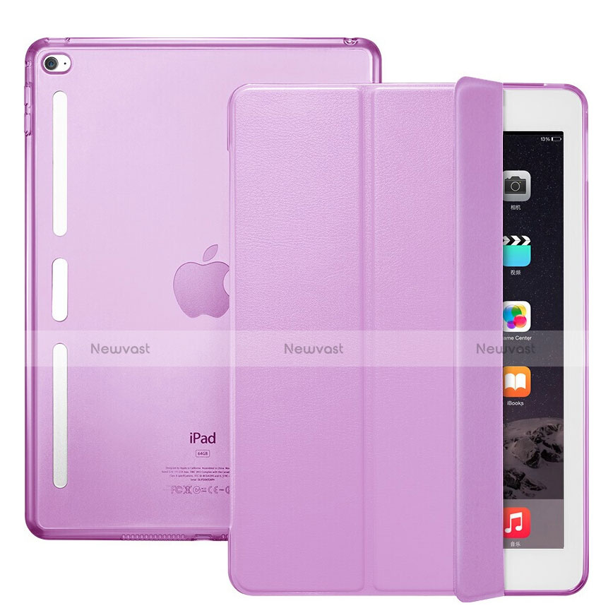 Leather Case Stands Flip Cover L06 for Apple iPad Mini 4 Pink