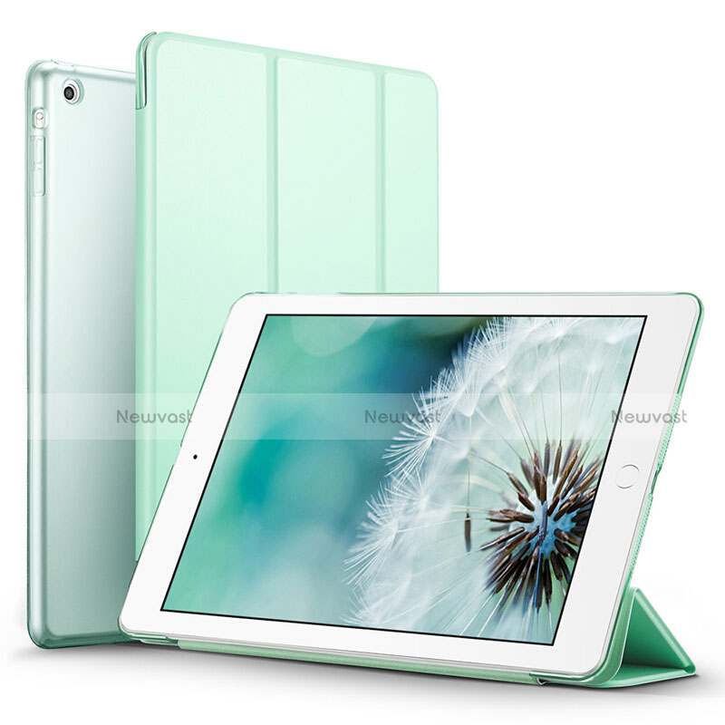 Leather Case Stands Flip Cover L06 for Apple iPad Mini Green