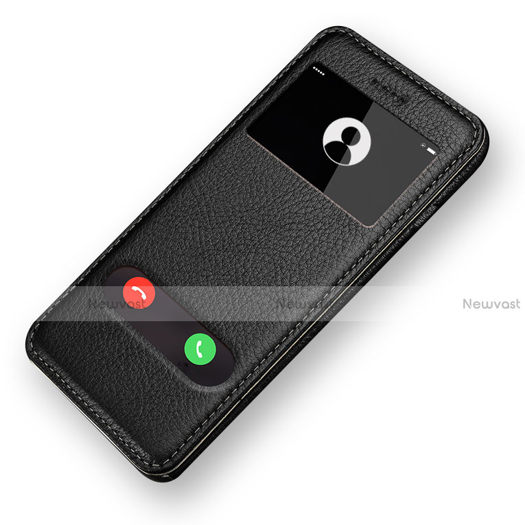 Leather Case Stands Flip Cover L06 for Apple iPhone 6 Black