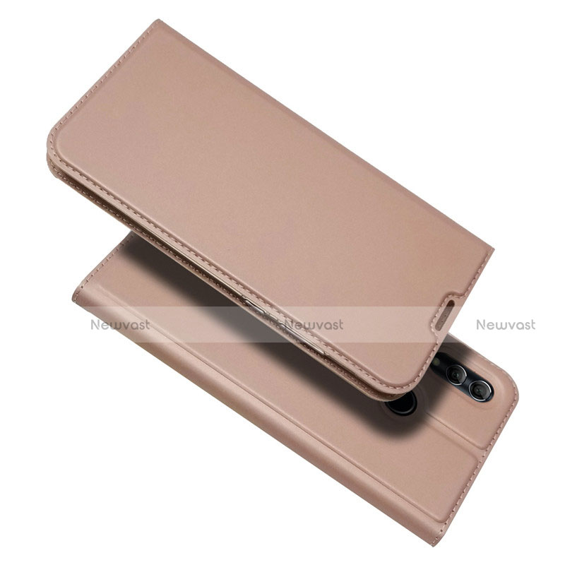 Leather Case Stands Flip Cover L06 for Huawei Honor 10 Lite Rose Gold