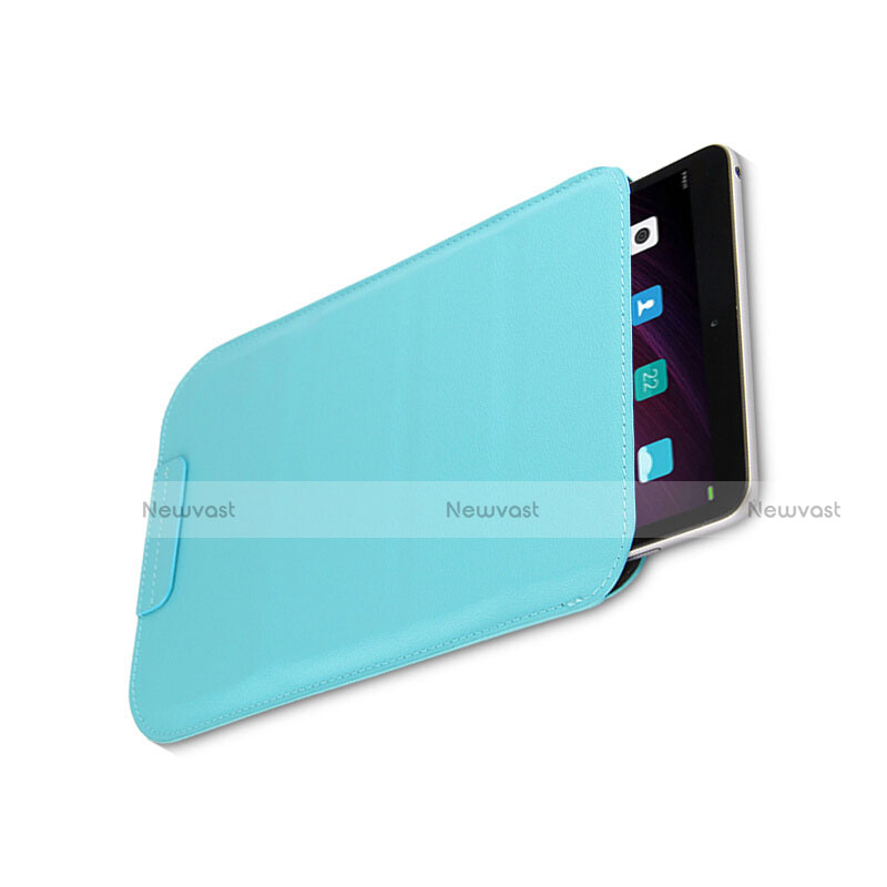 Leather Case Stands Flip Cover L06 for Huawei MediaPad M5 8.4 SHT-AL09 SHT-W09 Sky Blue