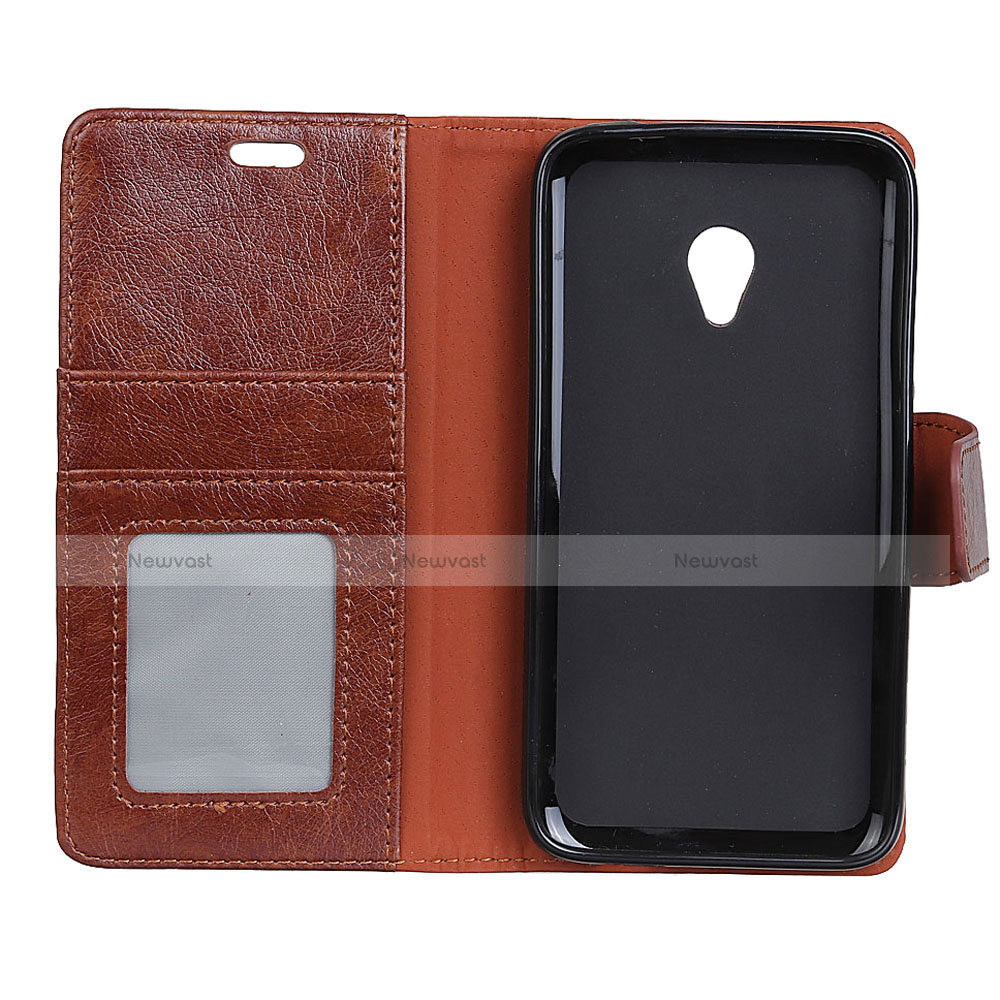 Leather Case Stands Flip Cover L06 Holder for Alcatel 1X (2019)