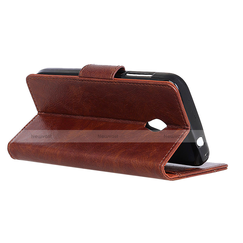 Leather Case Stands Flip Cover L06 Holder for Alcatel 1X (2019)