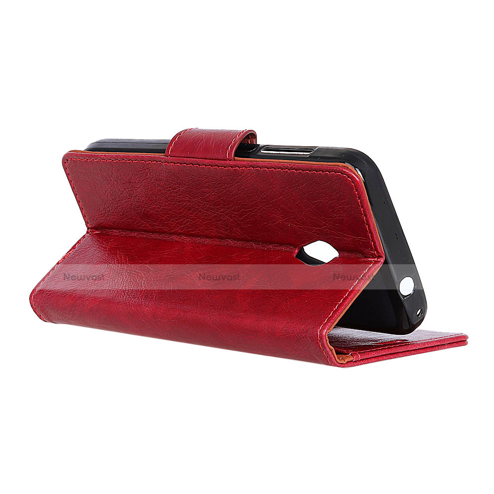 Leather Case Stands Flip Cover L06 Holder for Alcatel 1X (2019)
