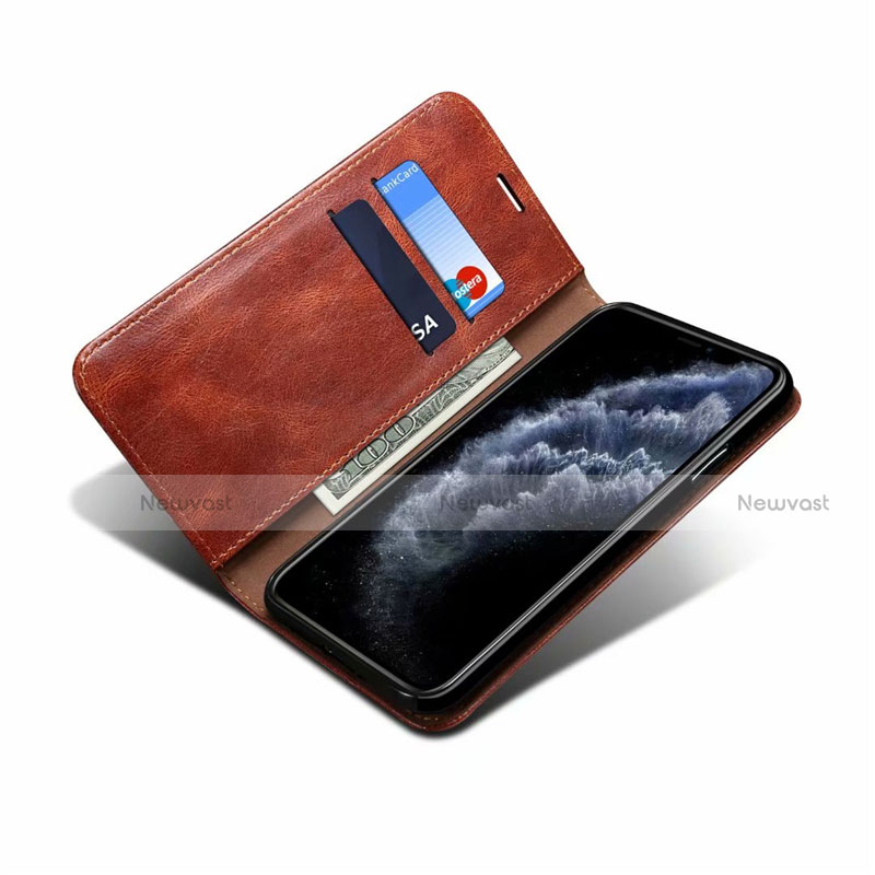 Leather Case Stands Flip Cover L06 Holder for Apple iPhone 12