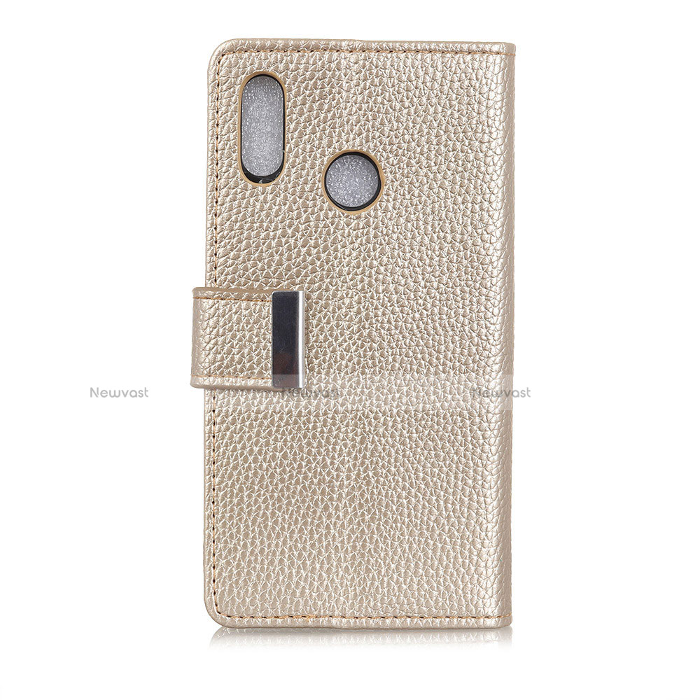 Leather Case Stands Flip Cover L06 Holder for Asus Zenfone 5 ZE620KL Gold