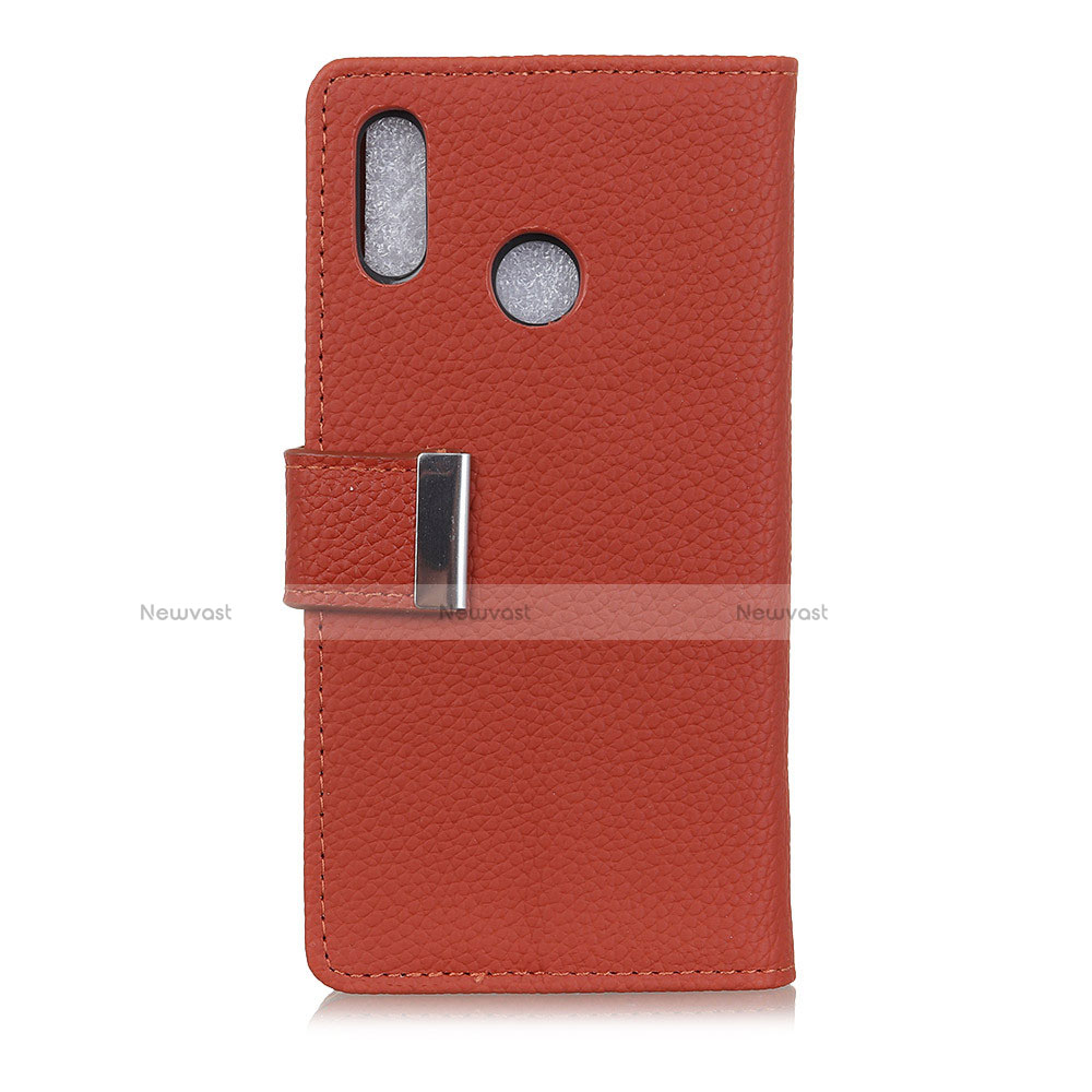 Leather Case Stands Flip Cover L06 Holder for Asus Zenfone 5 ZE620KL Red Wine
