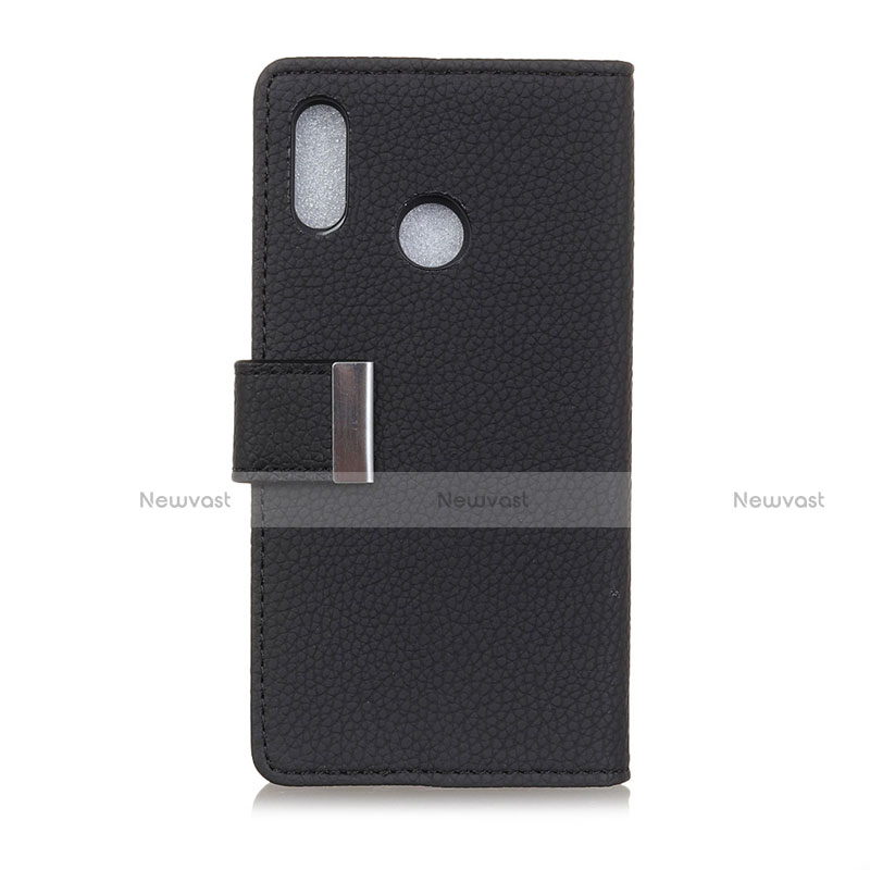 Leather Case Stands Flip Cover L06 Holder for Asus Zenfone Max ZB555KL Black