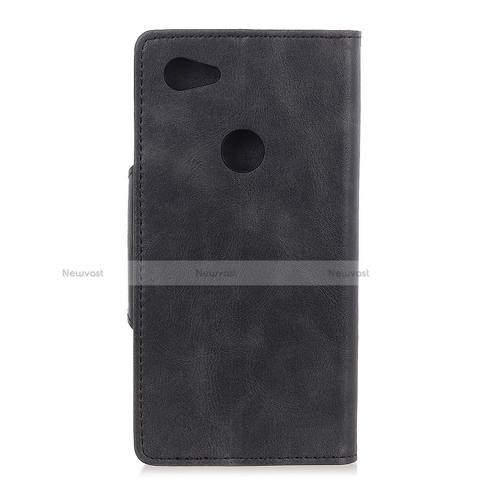 Leather Case Stands Flip Cover L06 Holder for Google Pixel 3a XL Black