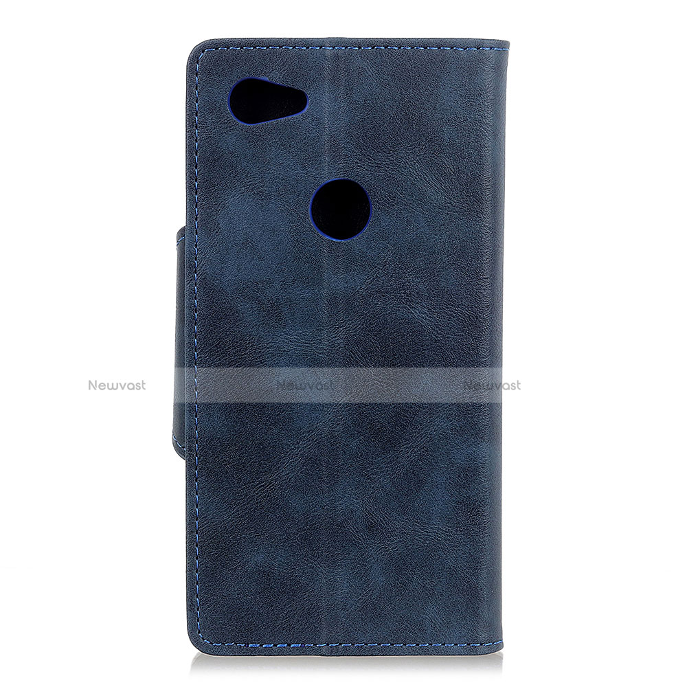 Leather Case Stands Flip Cover L06 Holder for Google Pixel 3a XL Blue