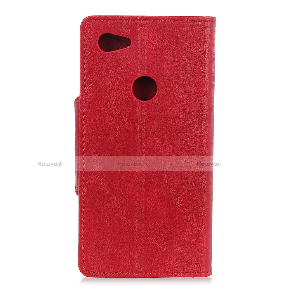 Leather Case Stands Flip Cover L06 Holder for Google Pixel 3a XL Red