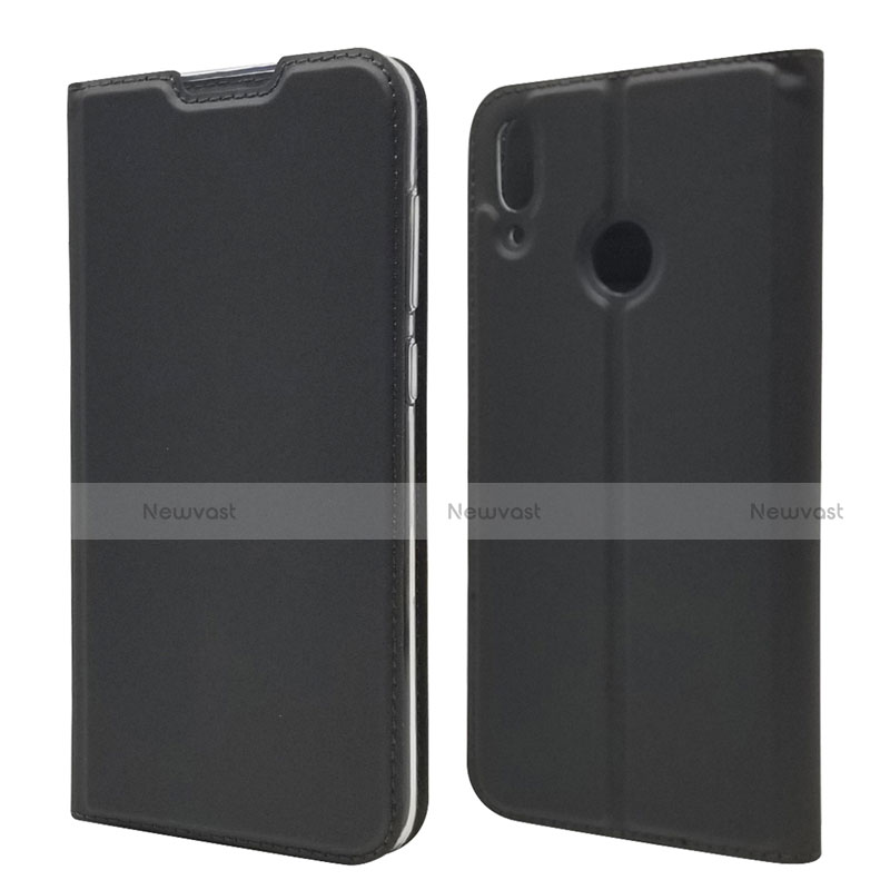 Leather Case Stands Flip Cover L06 Holder for Huawei Enjoy 9 Black