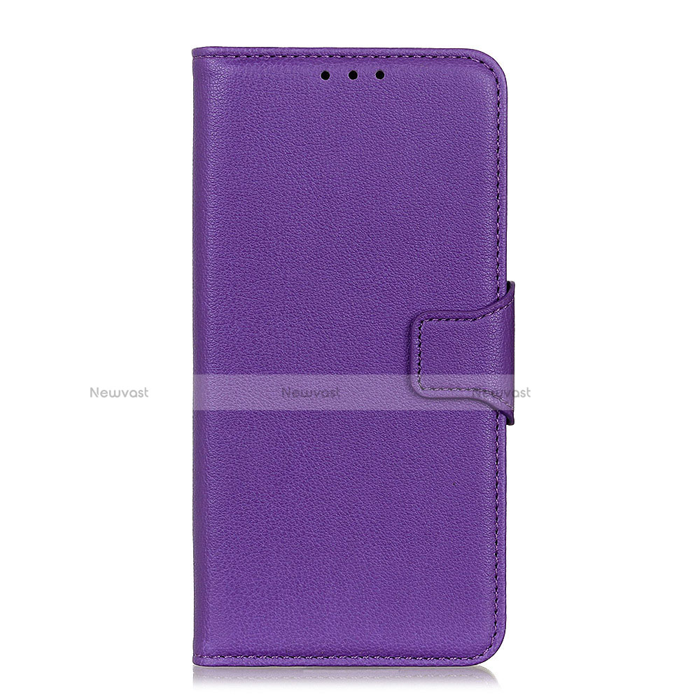Leather Case Stands Flip Cover L06 Holder for Huawei Honor 30 Purple