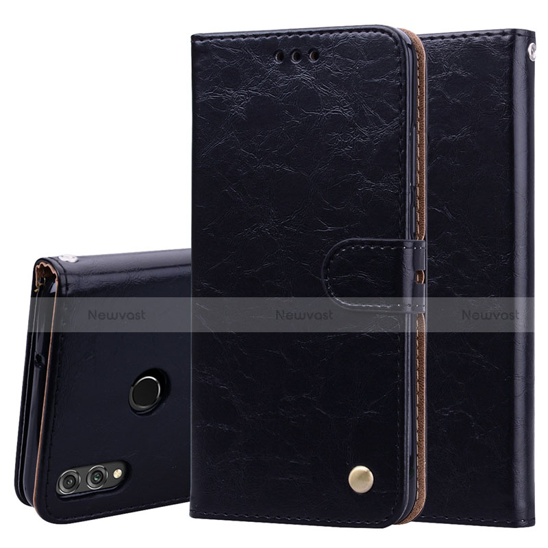 Leather Case Stands Flip Cover L06 Holder for Huawei Honor View 10 Lite Black