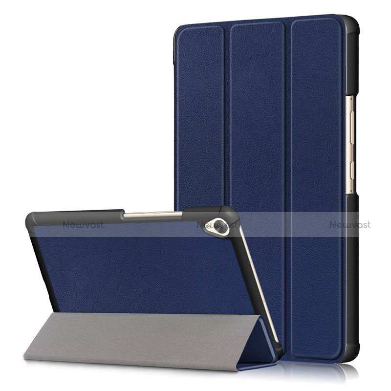 Leather Case Stands Flip Cover L06 Holder for Huawei MediaPad M6 8.4 Blue