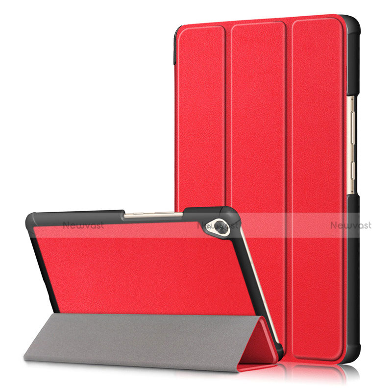 Leather Case Stands Flip Cover L06 Holder for Huawei MediaPad M6 8.4 Red