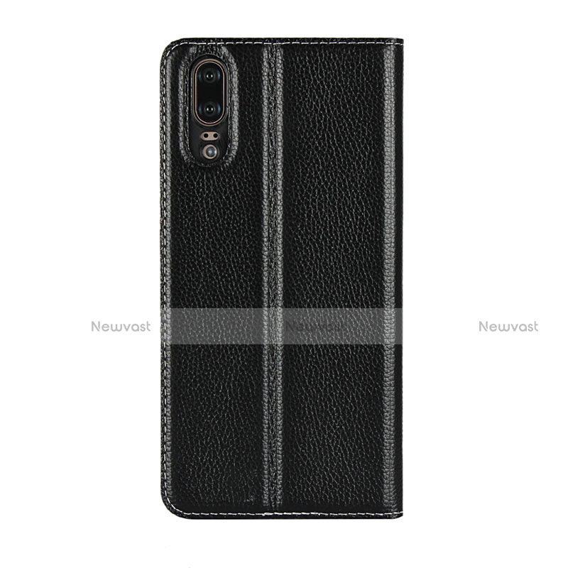 Leather Case Stands Flip Cover L06 Holder for Huawei P20