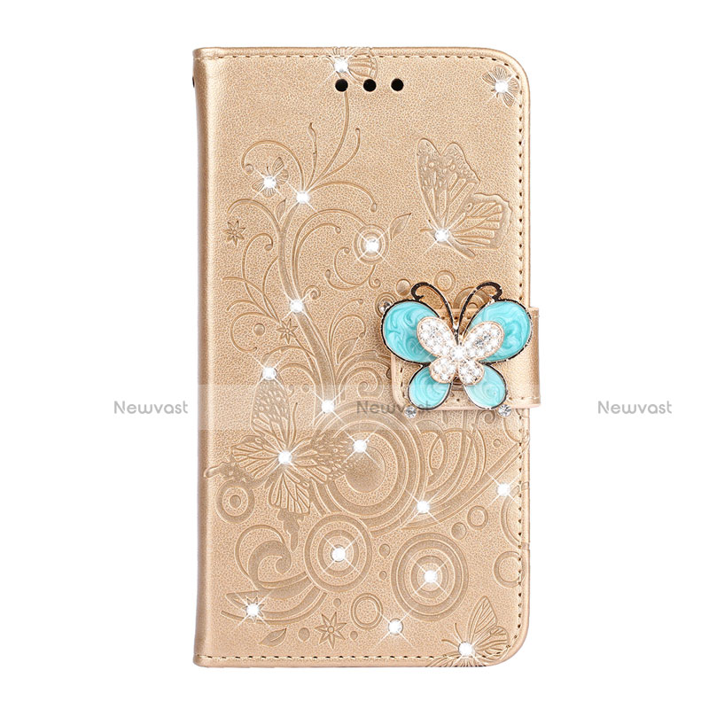 Leather Case Stands Flip Cover L06 Holder for Huawei P30 Gold