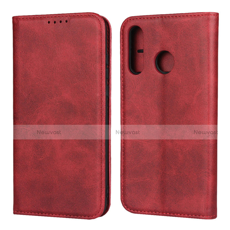 Leather Case Stands Flip Cover L06 Holder for Huawei P30 Lite Red