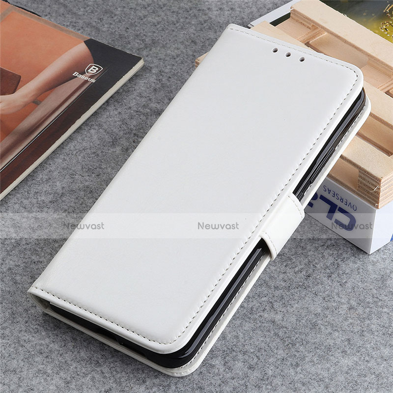 Leather Case Stands Flip Cover L06 Holder for LG K22 White