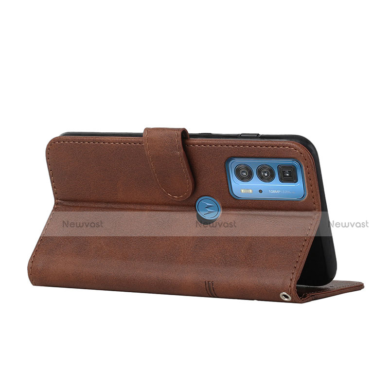 Leather Case Stands Flip Cover L06 Holder for Motorola Moto Edge 20 Pro 5G