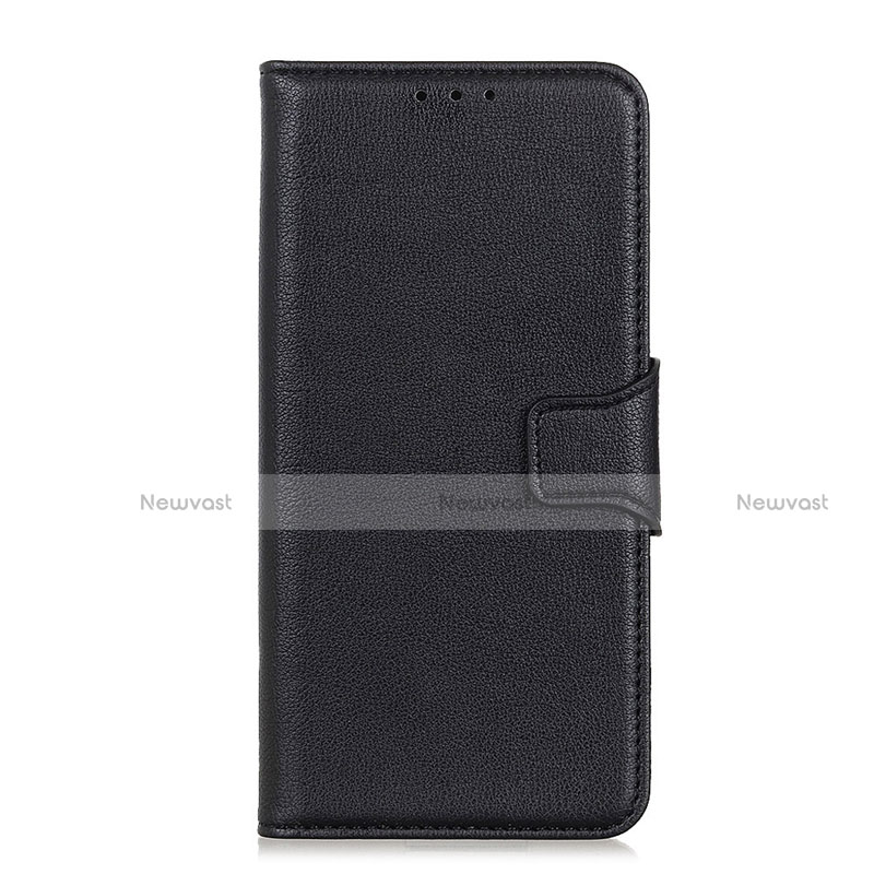 Leather Case Stands Flip Cover L06 Holder for Motorola Moto G Power Black