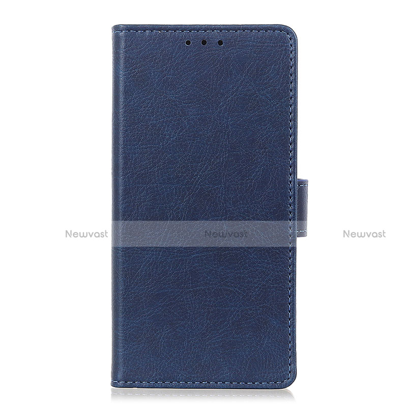 Leather Case Stands Flip Cover L06 Holder for Motorola Moto G Stylus Blue