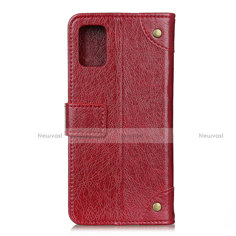 Leather Case Stands Flip Cover L06 Holder for Motorola Moto G9 Plus