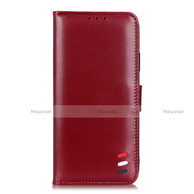 Leather Case Stands Flip Cover L06 Holder for Motorola Moto One Fusion Plus