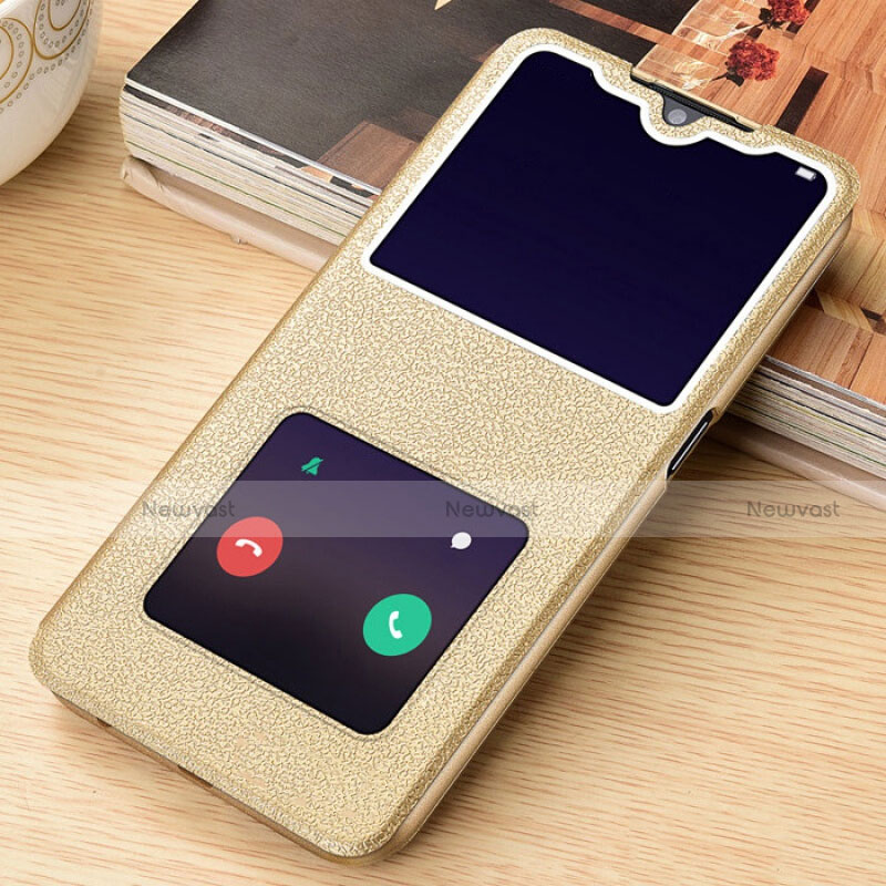 Leather Case Stands Flip Cover L06 Holder for Oppo A9 (2020)