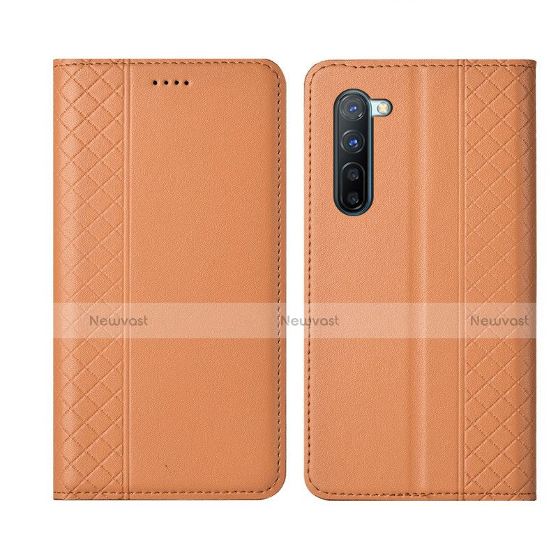 Leather Case Stands Flip Cover L06 Holder for Oppo Reno3
