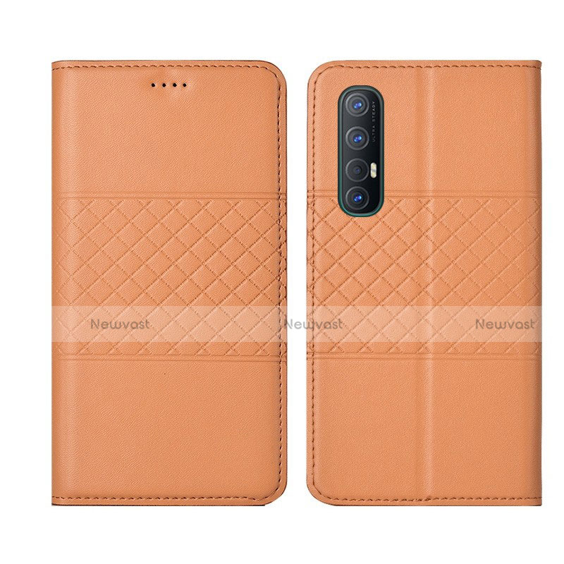 Leather Case Stands Flip Cover L06 Holder for Oppo Reno3 Pro