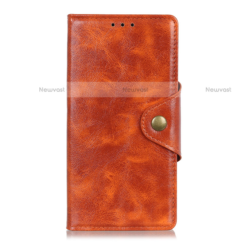 Leather Case Stands Flip Cover L06 Holder for Oppo Reno4 Pro 4G Orange