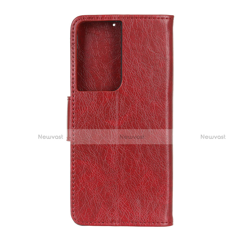 Leather Case Stands Flip Cover L06 Holder for Samsung Galaxy S21 Ultra 5G