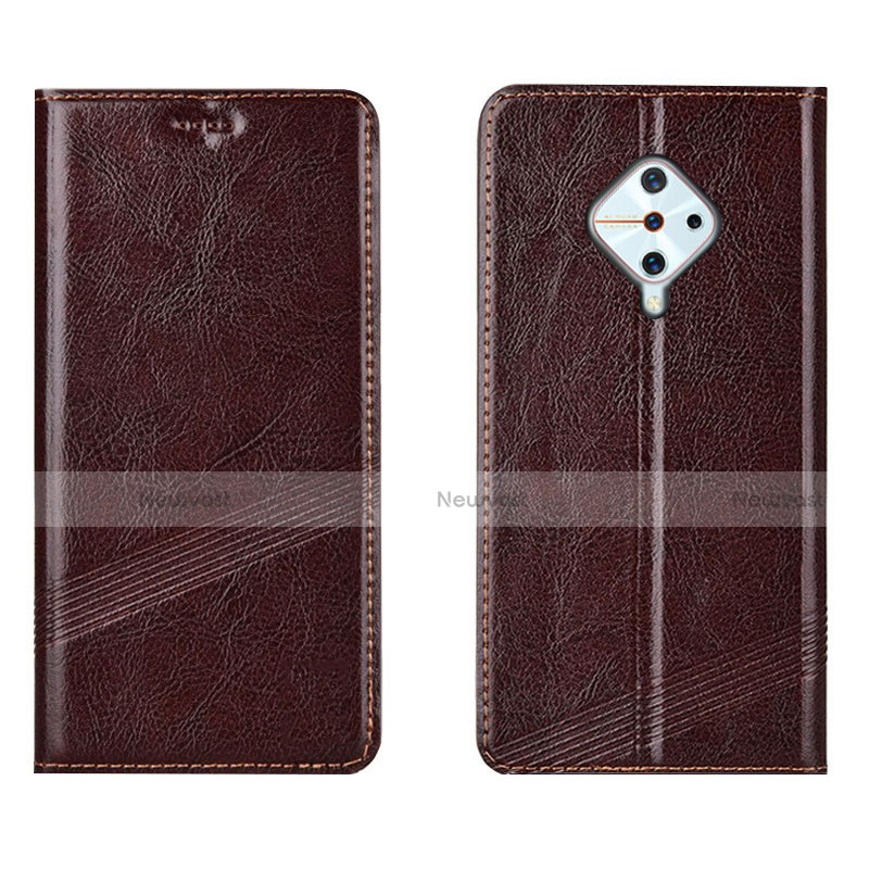 Leather Case Stands Flip Cover L06 Holder for Vivo X50 Lite