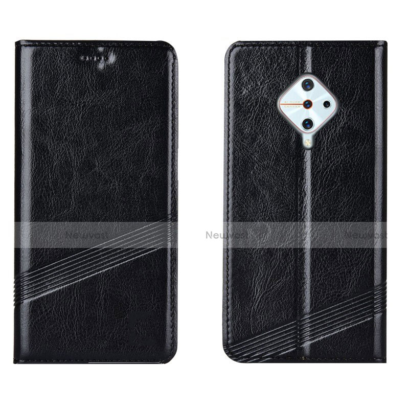 Leather Case Stands Flip Cover L06 Holder for Vivo X50 Lite