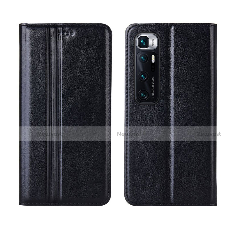 Leather Case Stands Flip Cover L06 Holder for Xiaomi Mi 10 Ultra Black